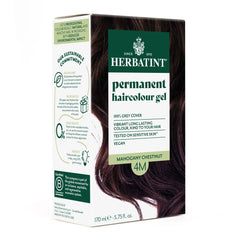 Herbatint Permanent haircolour gel 4M Mahogany Chestnut, 170 ml