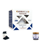 Africana Blue Nile Moroccan Bath Bundle with Kessa Glove - 300g مجموعة الحمام المغربي بالنيلة الزرقاء من أفريكانا مع الليفة المغربية الأصلية - 300 جم