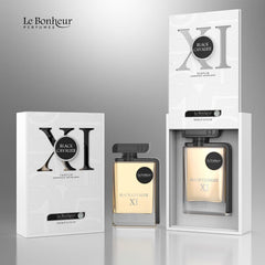 mlعطر كافالير اكس اي 100 Le Bonheur Black Cavalier XI Eau de Parfum for Men 100ml