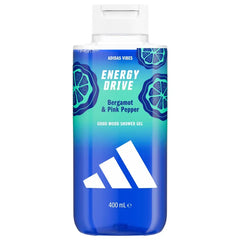 Adidas Vibes Energy Drive Good Mood Shower Gel (400ml) شاور جل أديداس فايبز إنرجي درايف - 400 مل (جل استحمام منشط ومحسن للمزاج)