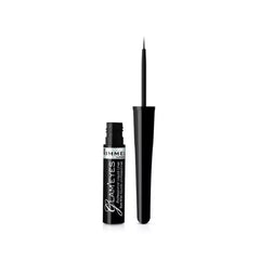 Rimmel London Glam'Eyes Professional Liquid Eyeliner - 001 Black Glamour (3.5ml) آيلاينر سائل ريميل لندن جلام آيز بروفيشينال لتحديد العيون - درجة 001 بلاك جلامور (3.5 مل)