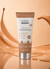Leaves Foundation Super Naturals Shade 002 Dark Beige