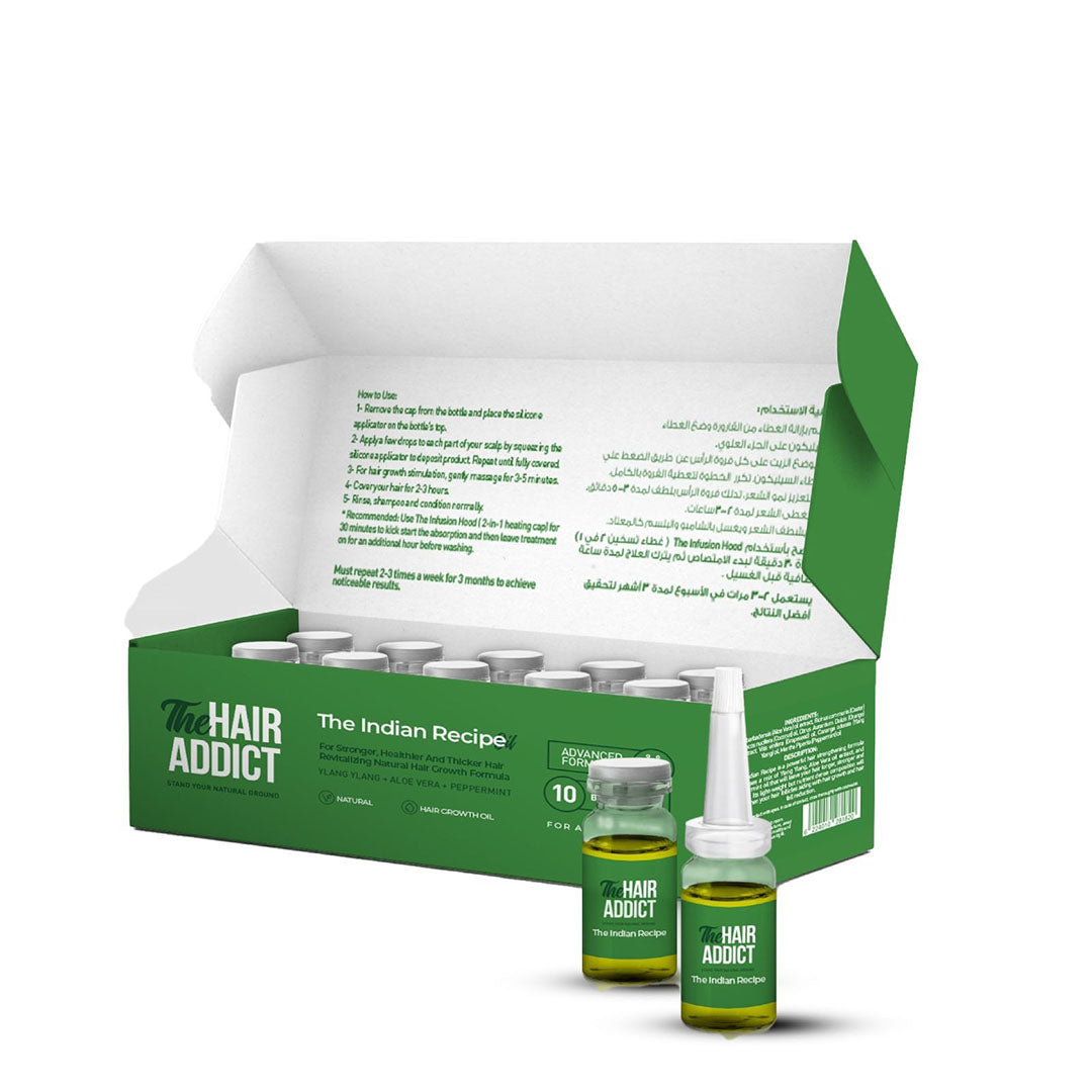 The Hair Addict Indian Recipe 20 Ampoules