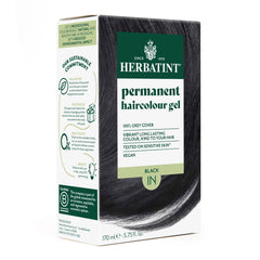 Herbatint Permanent haircolour gel 1N Black, 170 ml