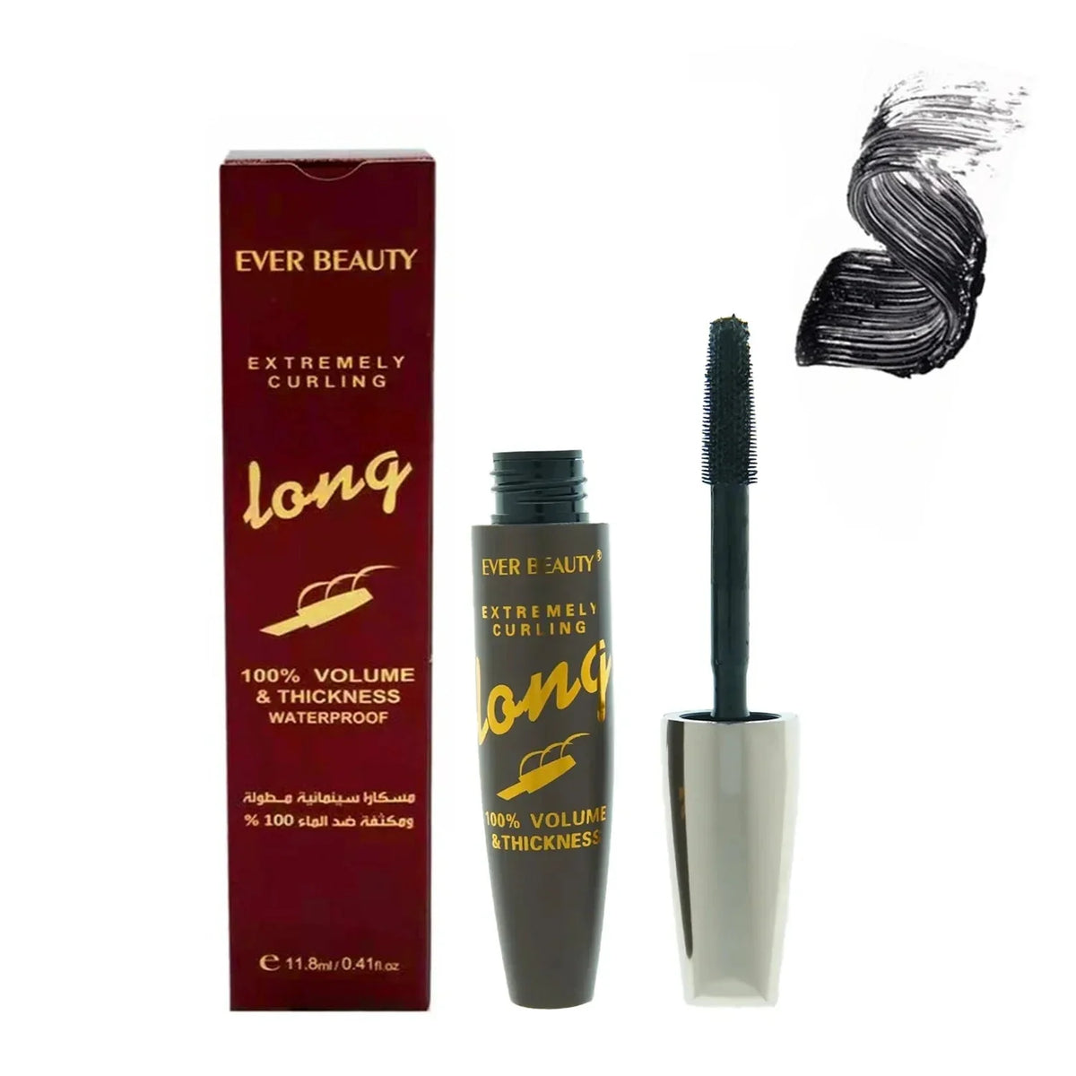 ايفر بيوتي مسكرا لونج وتر بروف 8623       Ever Beauty Long Extremely Curling Mascara - 11.8ml