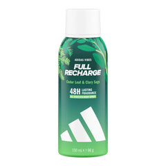 Adidas Vibes Full Recharge All-Over Deo Body Spray 150ml    سبراي معطر ومزيل عرق للجسم أديداس فايبز فول ريتشارج 150 مل