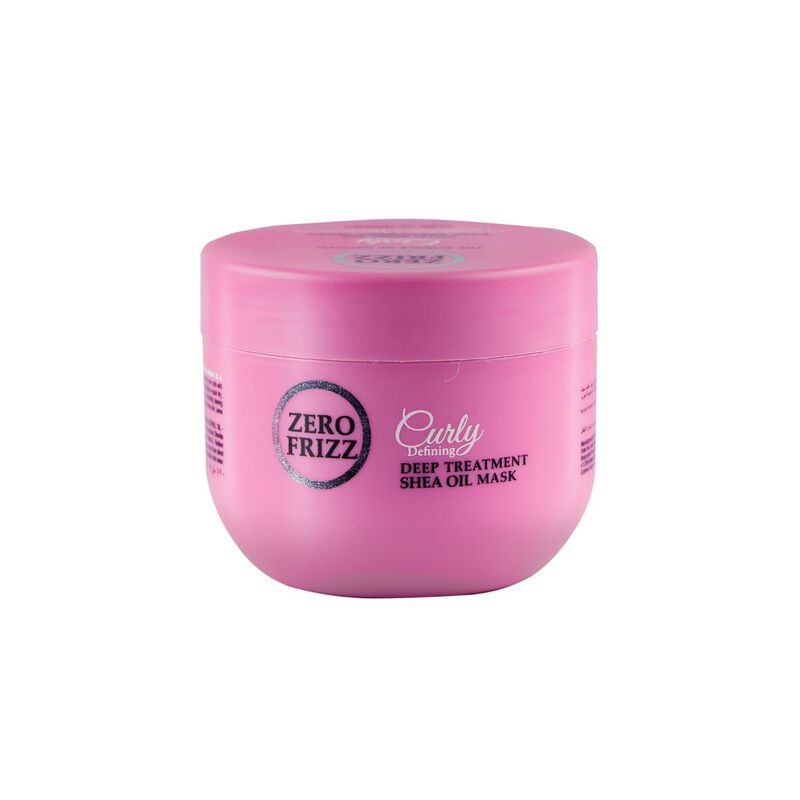 Zero Frizz Curly Defining Shea Oil Hair Mask - 470ml   ماسك زيرو فريز بزيت الشيا لتحديد وتمويج الشعر الكيرلي - 470 مل