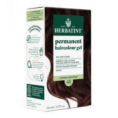Herbatint Permanent haircolour gel 4R Copper Chestnut, 170 ml
