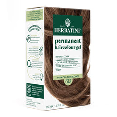Herbatint Permanent haircolour gel 6D Dark Golden Blonde, 170 ml