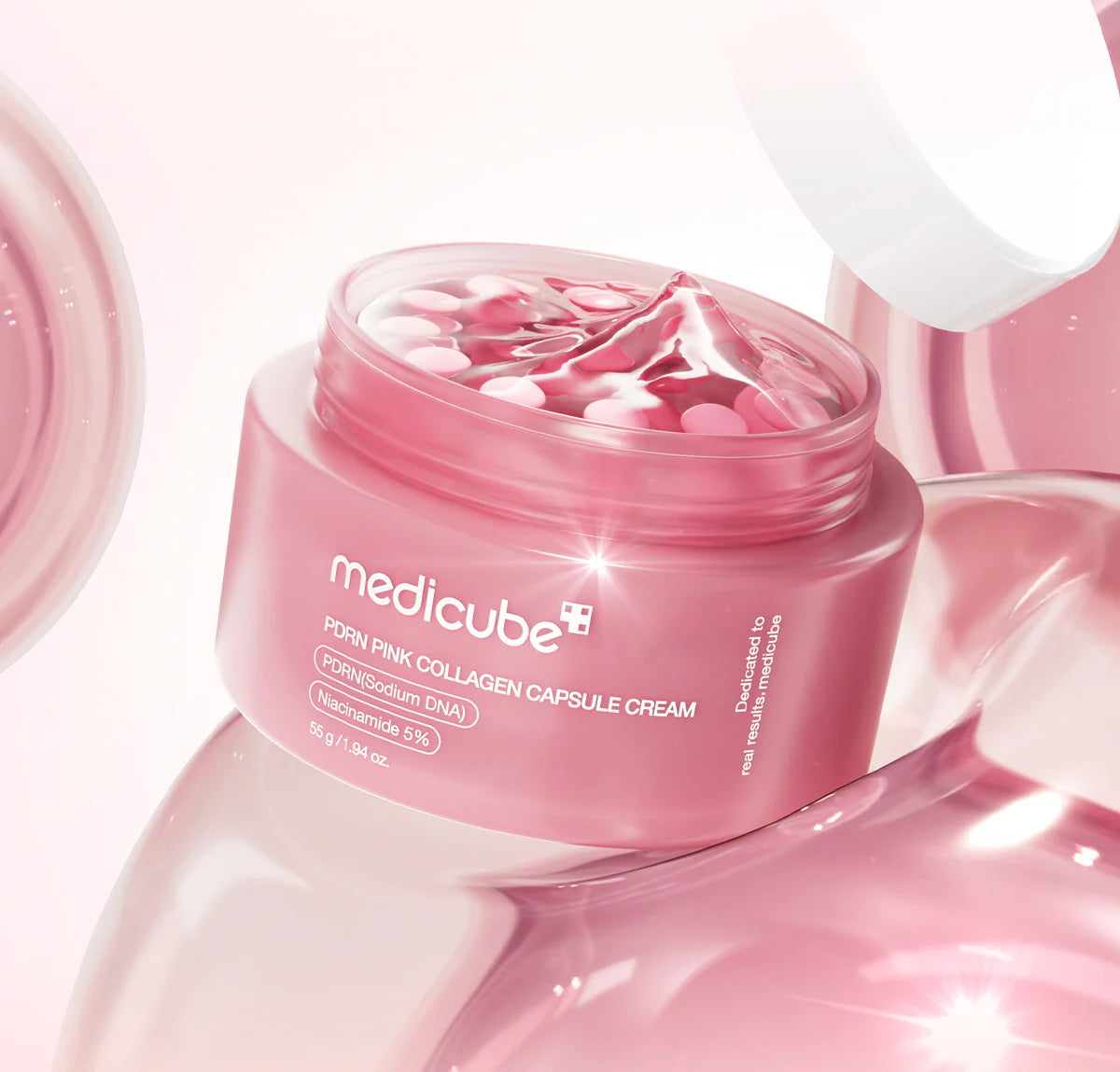 كريم كبسولات الكولاجين الوردي Medicube PDRN Pink Collagen Capsule Cream