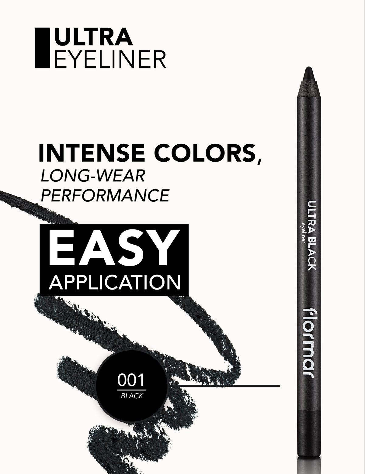 FLORMAR eyeliner ultra black