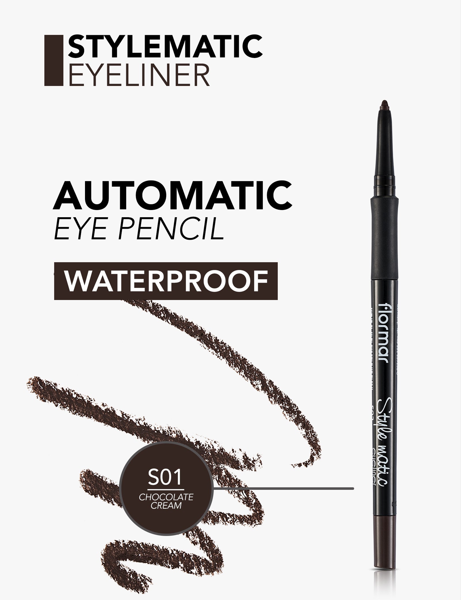 Flormar Style Matic Eyeliner 01 Chocolate cream