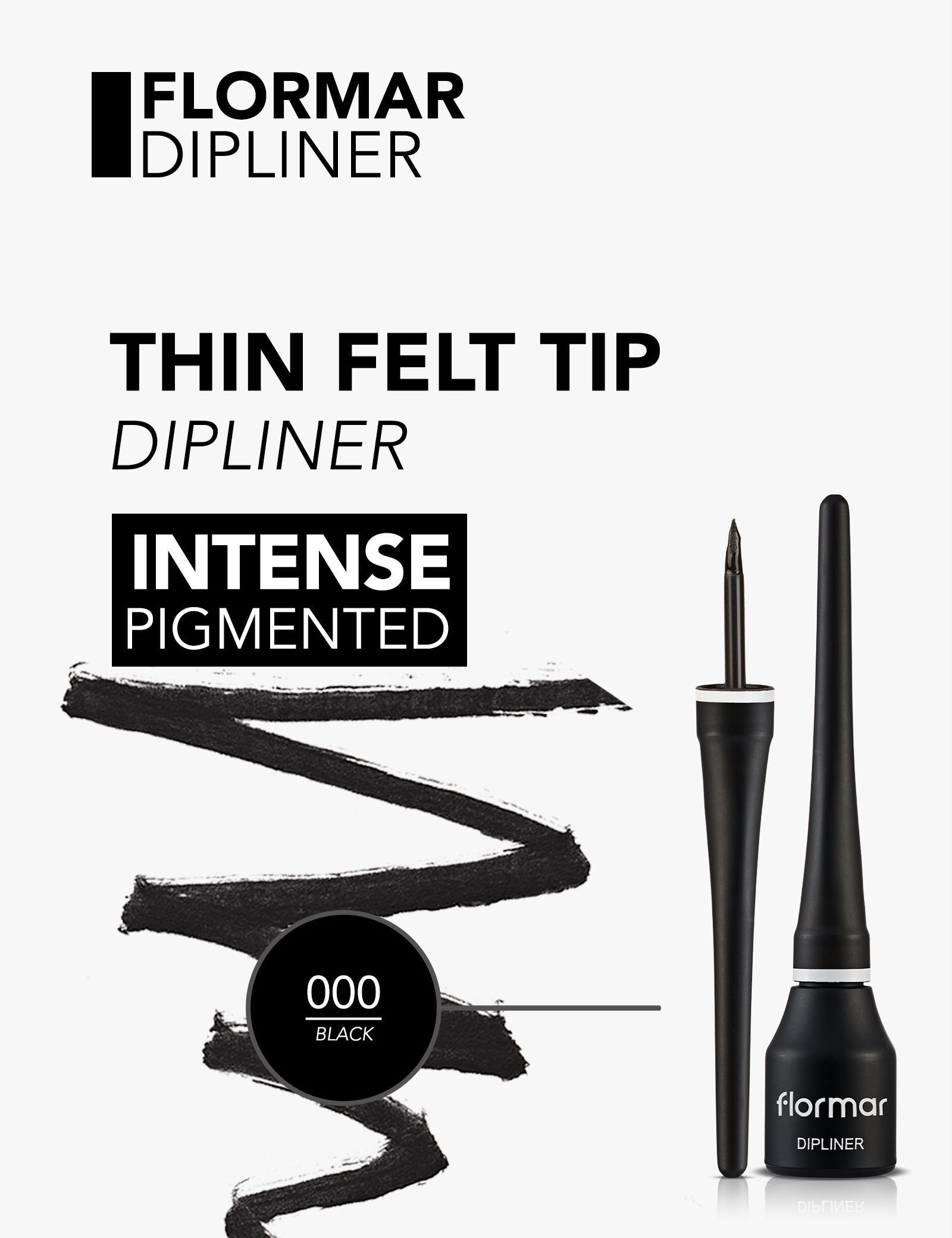 FLORMAR Dip Liner Black