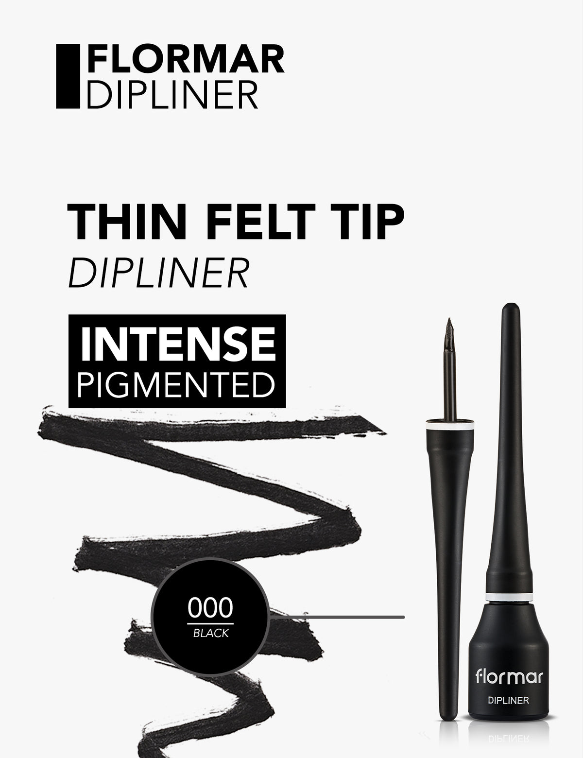 FLORMAR Dip Liner Black