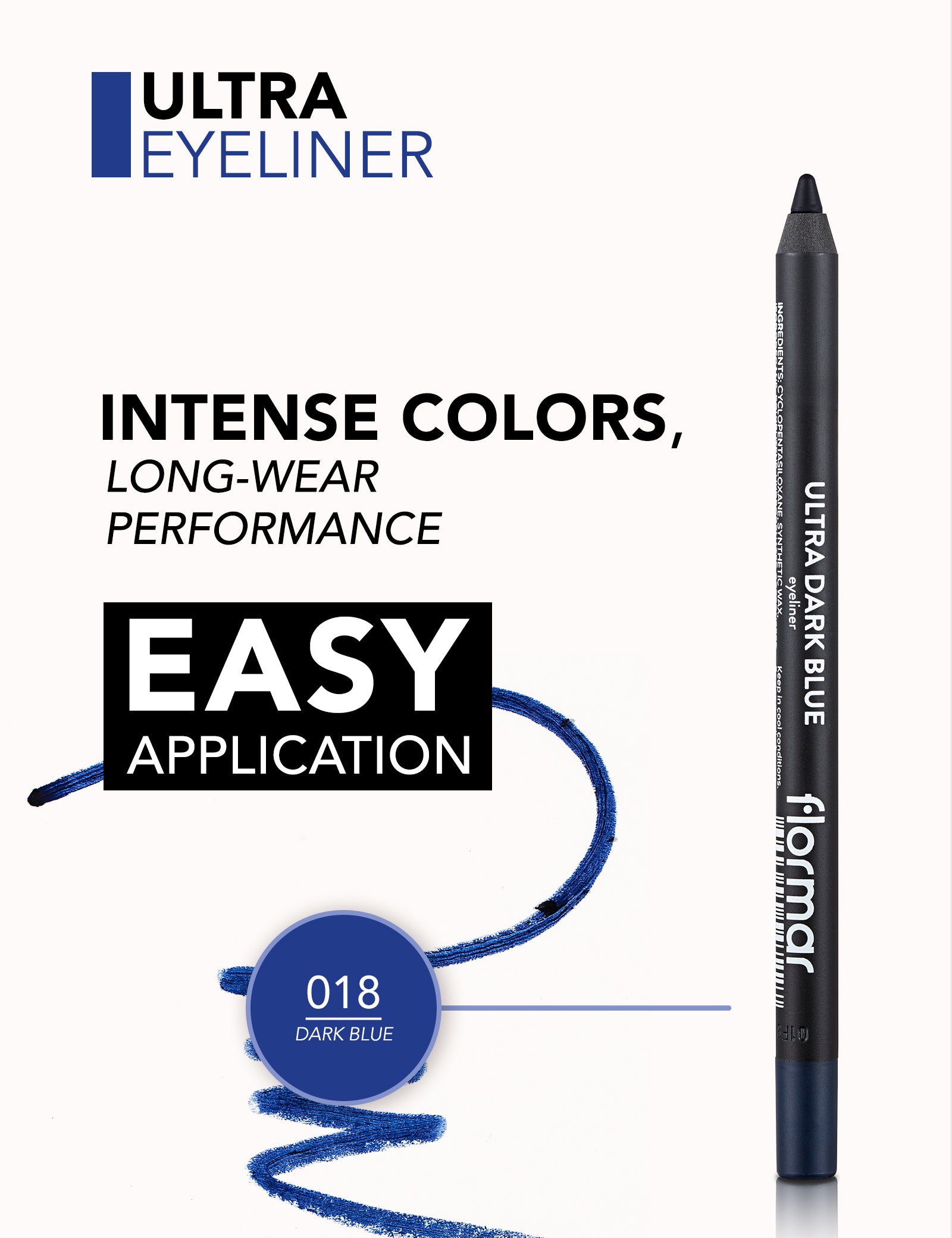 FLORMAR eyeliner ultra black