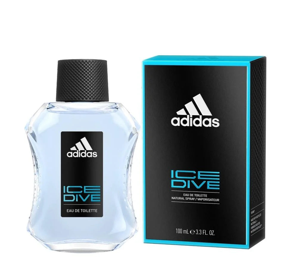 Adidas Ice Dive Eau De Toilette 100ml  عطر أديداس آيس دايف للرجال 100 مل (أو دو تواليت)