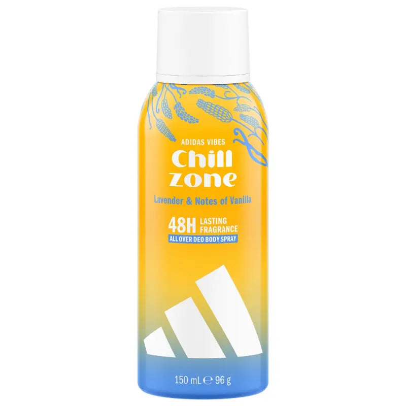 Adidas Vibes Chill Zone All-Over Deo Body Spray 150ml  سبراي معطر ومزيل عرق للجسم أديداس فايبز تشيل زون 150 مل