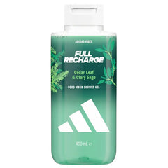 : Adidas Vibes Full Recharge Good Mood Shower Gel (400ml)     شاور جل أديداس فايبز فول ريتشارج - 400 مل (جل استحمام منعش لإعادة شحن الطاقة وتحسين المزاج)
