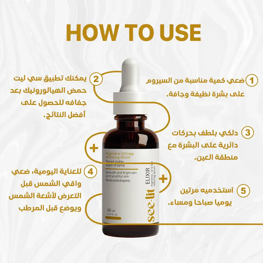 See-lit restoring Serum 30ml Argirelline Q10 Age
