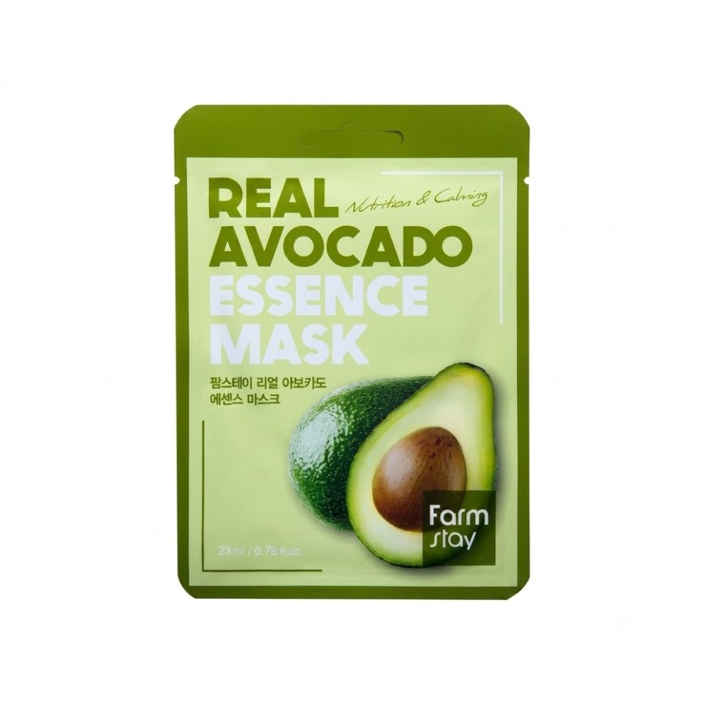 Farmstay – Real Avocado Essence Mask, 1 sheet