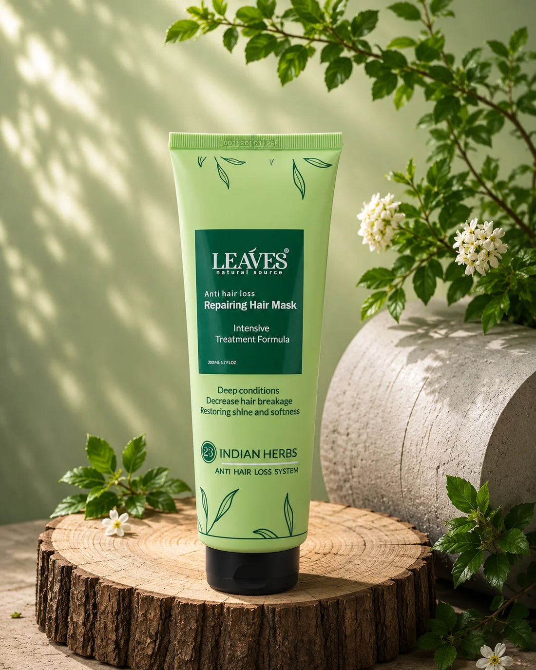 Leaves Hair Mask - For repairing damaged and dry hair