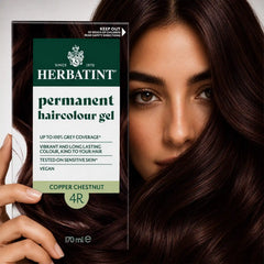 Herbatint Permanent haircolour gel 4R Copper Chestnut, 170 ml