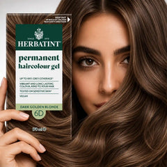 Herbatint Permanent haircolour gel 6D Dark Golden Blonde, 170 ml