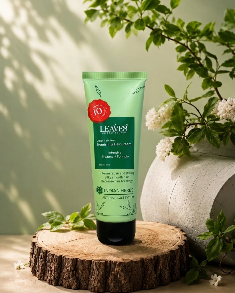 Leaves - Hair Styling and Frizz Treatment Cream (100ml)