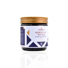 Africana Blue Nile Moroccan Bath Bundle with Kessa Glove - 300g    مجموعة الحمام المغربي بالنيلة الزرقاء من أفريكانا مع الليفة المغربية الأصلية - 300 جم
