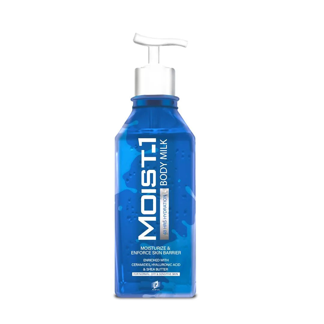 Moist-1 Body Milk Advanced Moisturizing Lotion - 300ml     مويست وان بادي ميلك لوشن حليب لترطيب وتغذية الجسم - 300 مل