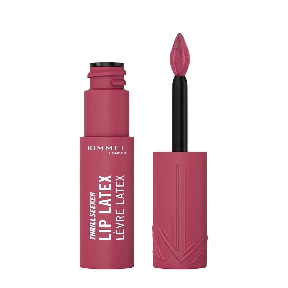 Rimmel London Thrill Seeker Lip Latex Liquid Lipstick      أحمر شفاه سائل ريميل لندن ثريل سيكر ليب لاتكس عالي اللمعان
