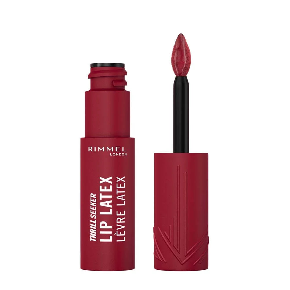 Rimmel London Thrill Seeker Lip Latex Liquid Lipstick      أحمر شفاه سائل ريميل لندن ثريل سيكر ليب لاتكس عالي اللمعان