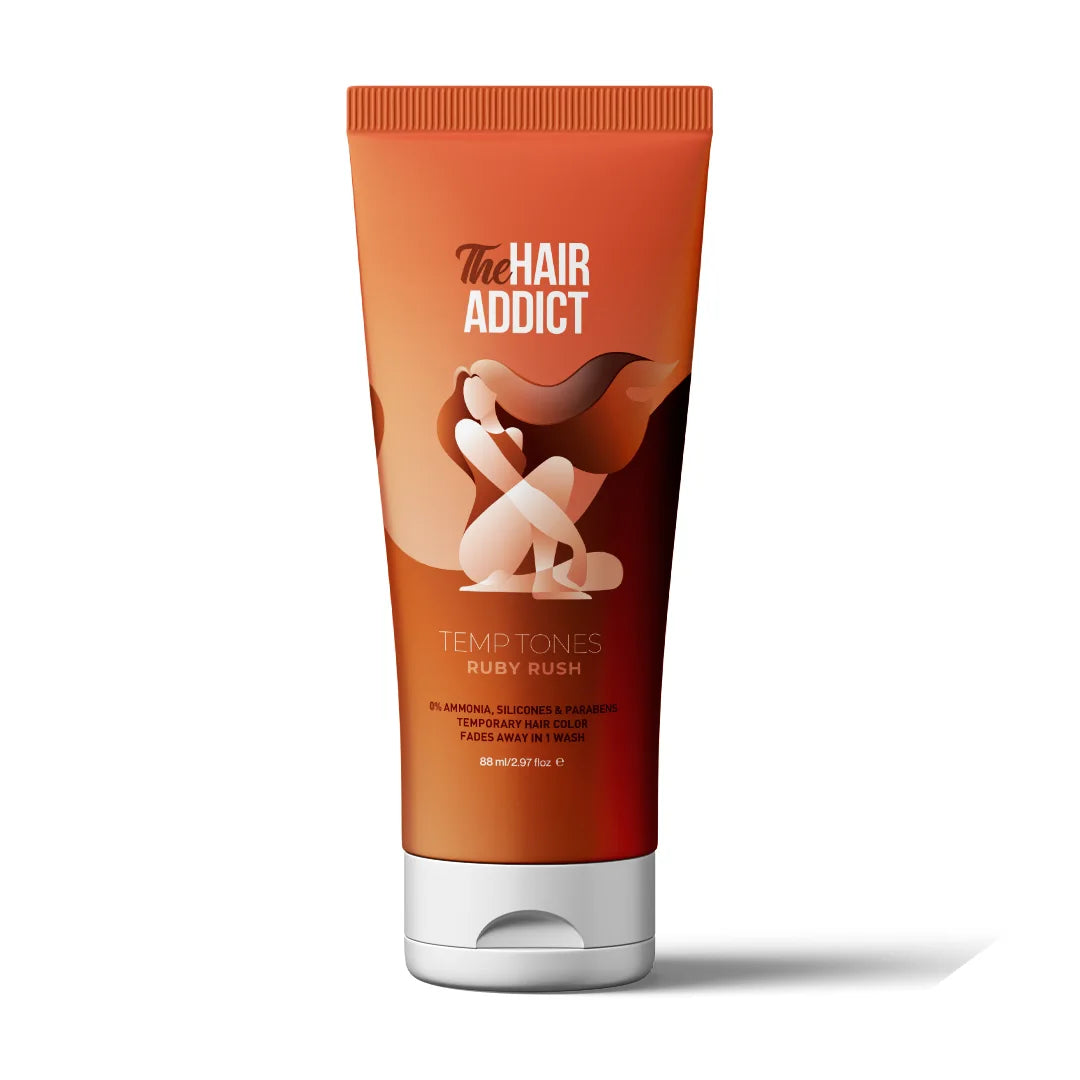 The Hair Addict Temporary Hair Color 88Ml Red Ruby