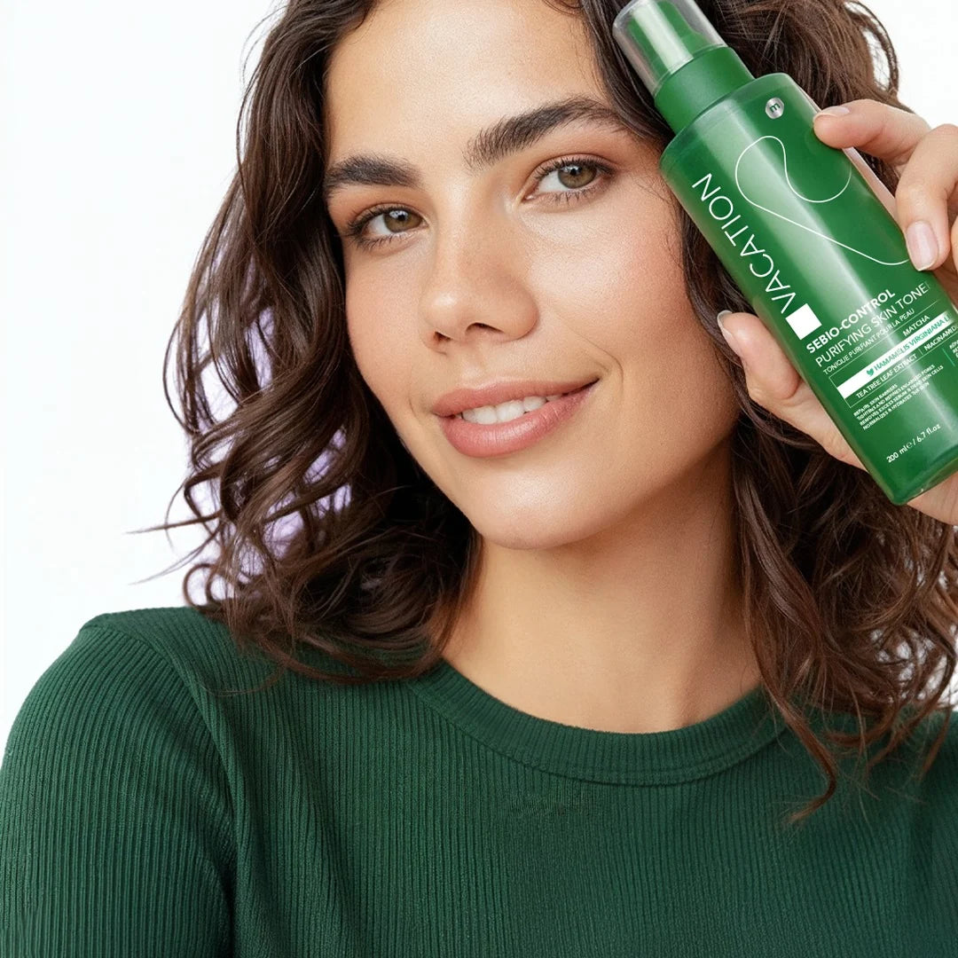 Vacation Sebio-Control Skin Essence Facial Toner - 200ml   تونر فاكيشن سيبو كنترول المنظف والمنقي للبشرة الدهنية والمختلطة - 200 مل