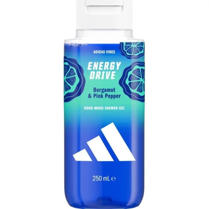 Adidas Vibes Energy Drive Good Mood Shower Gel 250ml  شاور جل أديداس فايبز إنرجي درايف 250 مل