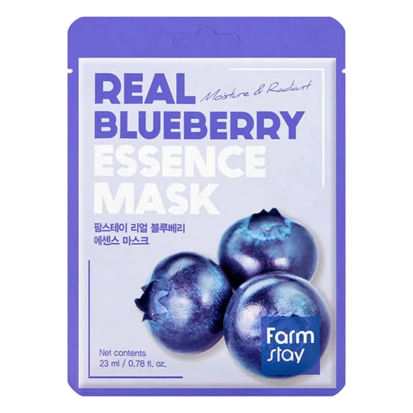 Farmstay – Real Blueberry Essence Mask, 23ml