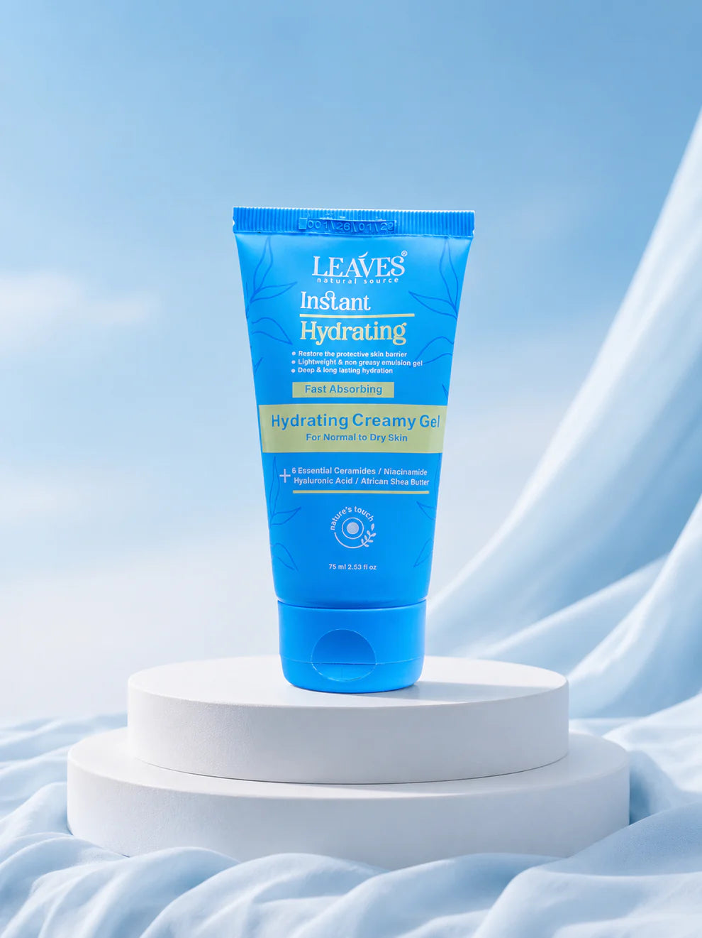 Leaves Instant Moisturizing Cream for Skin (75 ml)