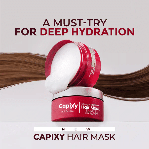 Capixy Deep Conditioning & Repairing Hair Mask - 250ml  ماسك كابيكسي بالكابيكسيل وزيت الأرجان لإصلاح وترطيب الشعر التالف - 250 مل