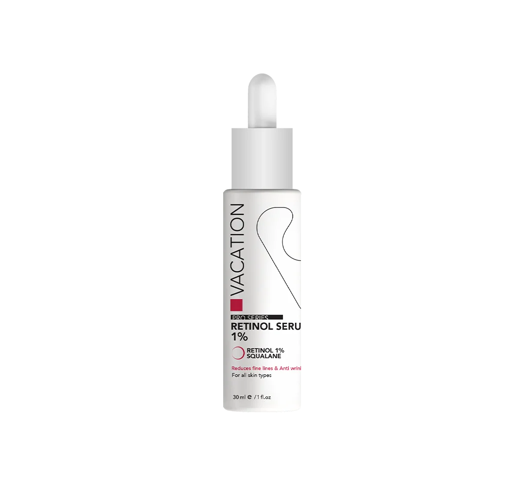 Vacation Pro Series Retinol 1% Face Serum - 30ml      سيروم فاكيشن ريتينول 1% المطور لتجديد البشرة ومكافحة التجاعيد - 30 مل