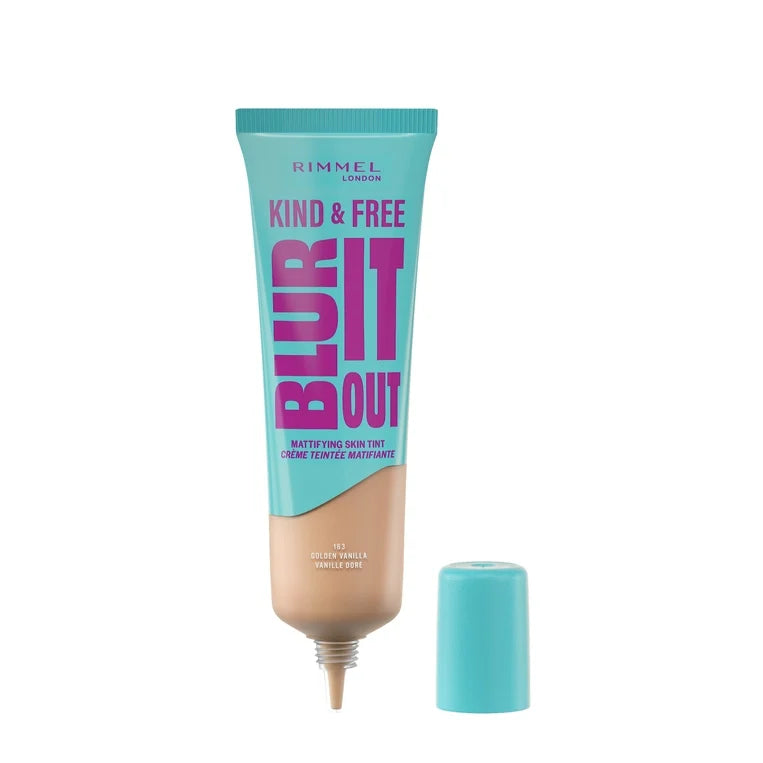 Rimmel London Kind & Free Blur It Out Mattifying Skin Tint - (30ml)    كريم أساس ريميل لندن كايند آند فري بلور إت آوت المطفي للبشرة